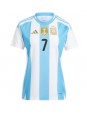 Argentinien Rodrigo De Paul #7 Heimtrikot für Frauen Copa America 2024 Kurzarm